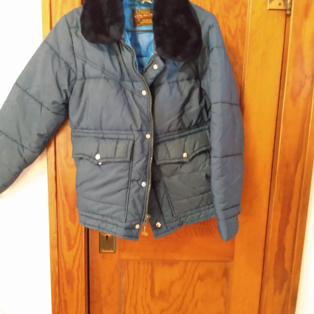 Vintage Blue Walls' Men's Blizzard Proof Coat, Size Medium